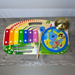 Melissa And Doug Blue’s Clues And You! Wooden Music Maker Board (5 Instruments)